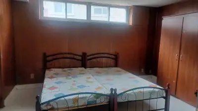 Privet or shared room is available in the huge basement for female only. It is very close to Albion...