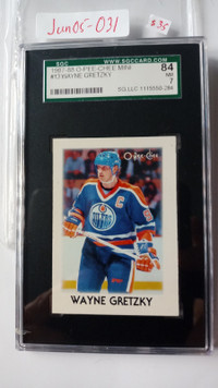 1987-88 O-PEE-CHEE CARD #13 WAYNE GRETZKY SGC 84 NM OPC  NHL