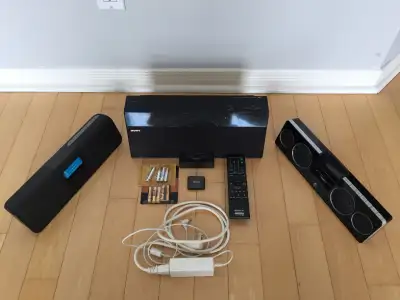 Yes, it's available! $50 for all. Price fixed. Pick up only. Very clean. Sony NAS-SV20i Network Audi...