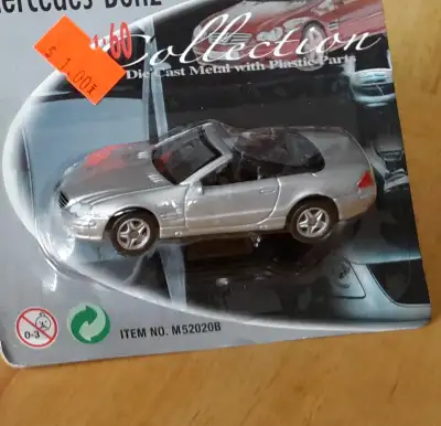 Mercedes R230 SL 500 cabriolet Welly 1:60 diecast neuf blister / mint on card à / in Verdun (Mtl) H4...