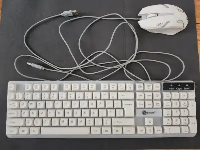 Wired keyboard + mouse, View more