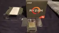 AMD Ryzen 5 2600X 3.6 GHz CPU Processor + Wraith Spire Fan
