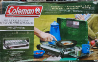 Coleman 2 burner propane stove