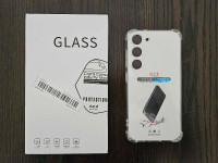 Samsung Galaxy S23 Clear Case and Screen Protecter $10
