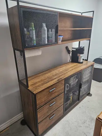 Dining or  kitchen, wall unit 5 feet long 70 inches high. Excell, View more