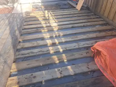 FREE 13X10 WOODED SHED DECK FOR GIVE-AWAY!, View more