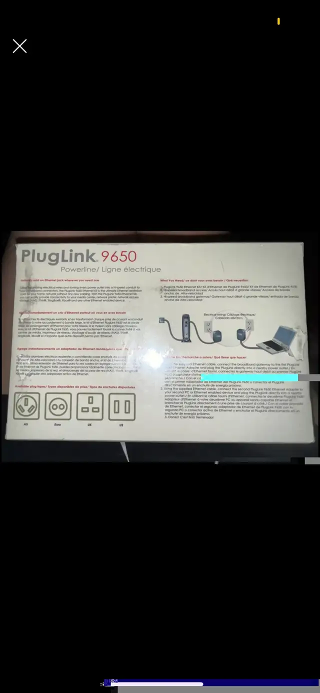 Asoka PlugLink 9650 85Mbps HomePlug Powerline Ethernet Adapter B in Networking in City of Toronto - Image 3