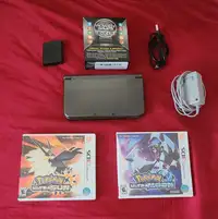 Nintendo 3DS XL Grey/Black + Pokemon Games