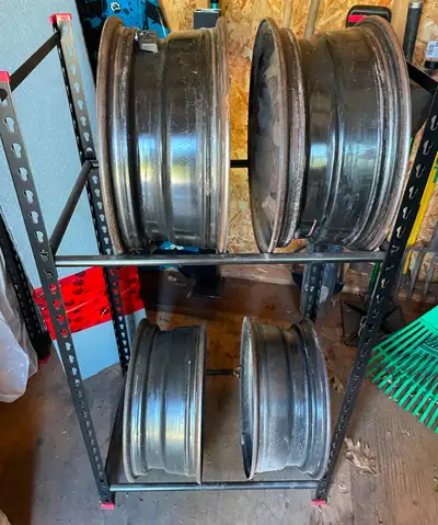 For sale: winter tire rims and storage stand Size: 225 65R16 Pickup only Cash only