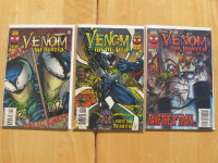 VENOM the HUNTED 1996 – MARVEL Comic Books - #1 to 3