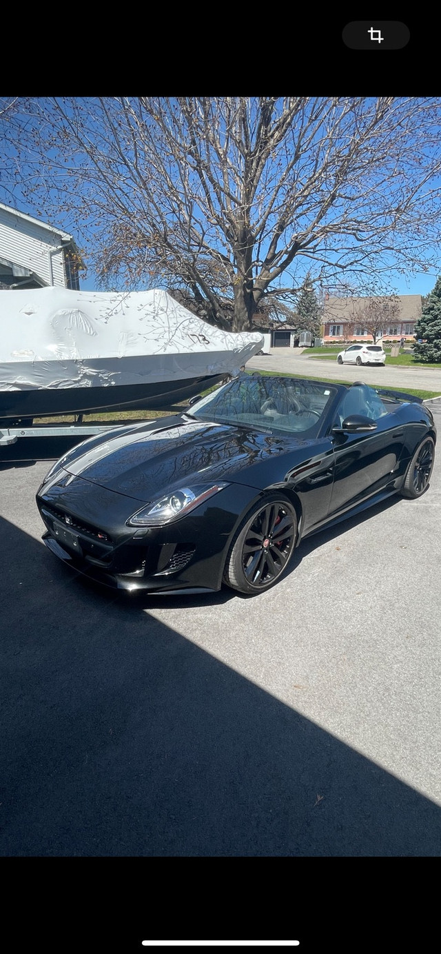 Jaguar F-type V8 2014 décapotable noir 495 hp, 51500 km dans Autos et camions  à Ouest de l’Île - Image 3