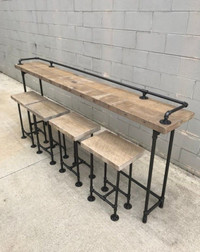 High bar table w/stool optional (limited stock)