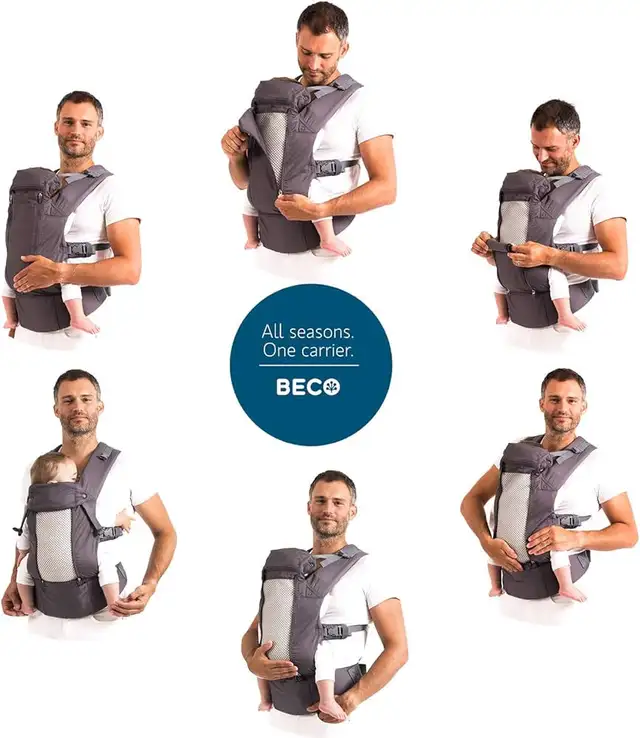 Baby Carrier from Newborn to Toddler 7-45lbs in Strollers, Carriers & Car Seats in Markham / York Region - Image 7