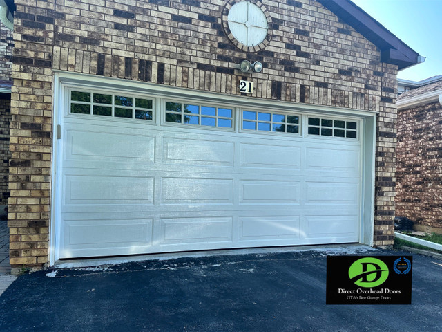 16x7 WHITE CARRIAGE GARAGE DOORS …….. $2500 INSTALLED  in Garage Doors & Openers in Mississauga / Peel Region - Image 3