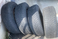  4 Winter Tires on Steel Rims 195/65/R15