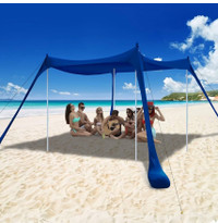 COMMOUDS Beach Tent, Camping Sun Shelter with UPF50+ Protection,
