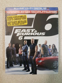 Fast & Furious 6 Metal case extended  edition BluRay + DVD +Strm