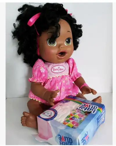 Baby Alive Super Snacks Snackin’ Sara African American Doll Engl, View more