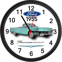 1955 Ford Thunderbird (Blue) Custom Wall Clock - Brand New