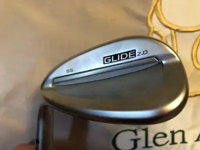 Ping Glide 2.0 52* wedge. Left handed SS grind. Stock Ping z115 shaft. Looks like it has only seen a...