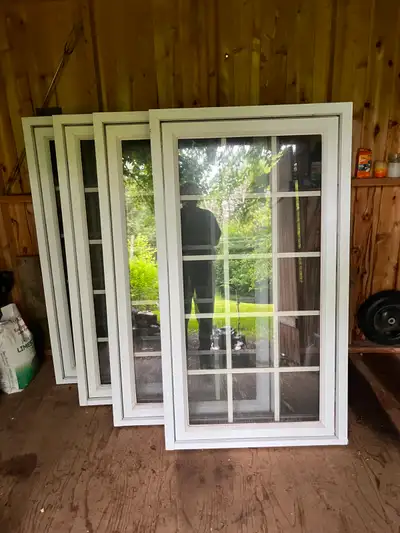Windows - 6 Double Pane, White Vinyl Ext., Pine Int., View more