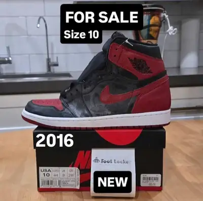 Air Jordan 1 Bred size 10, View more