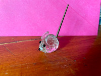 Swarovski Crystal Mouse with Spring Tail - Retired