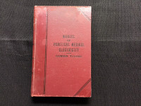 VERY RARE Medical Book MANUAL OF PRACTICAL MEDICAL ELECTRICITY