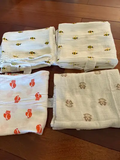 4 Aden + Anais Muslim Baby Swaddle Blankets, View more