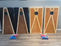Cornhole game boards and bags (#002) by TBayCraft