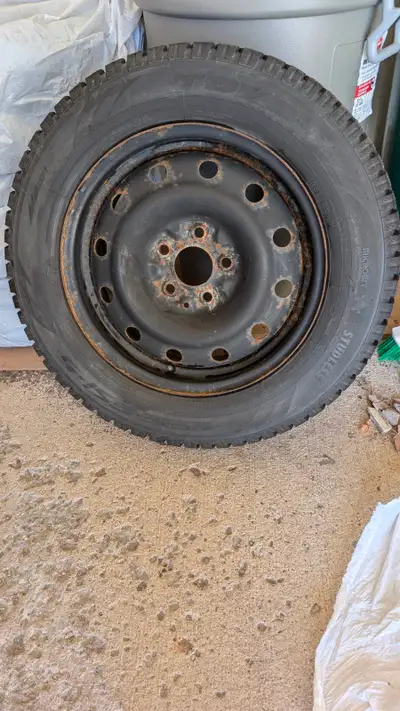 Used 1/2 a season sold my car, Toyo Tires are 205/65R/16 95T Bolt pattern is 5x114.3 Bore size 60.1...