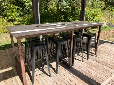 gas fire table, View more