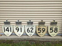ONTARIO KINGS HIGHWAY SIGNS FROM 1954-1995