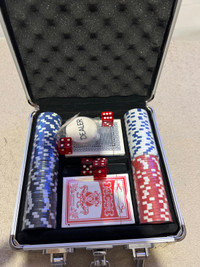 Poker chips set 100pc sealed 
