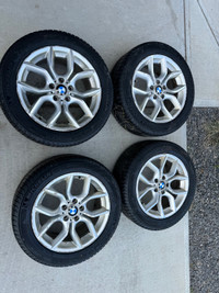 BMW Alloys / Michelin X Ice winters w/ 80% tread