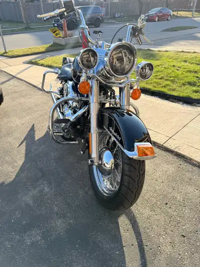 2015 heritage softail samson true duals .music system.comes with all stock parts