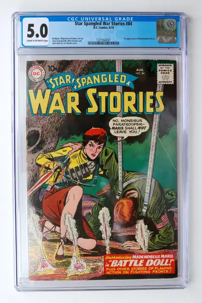 Star Spangled War Stories 84 (1st Mademoiselle Marie) in CGC 5.0, View more