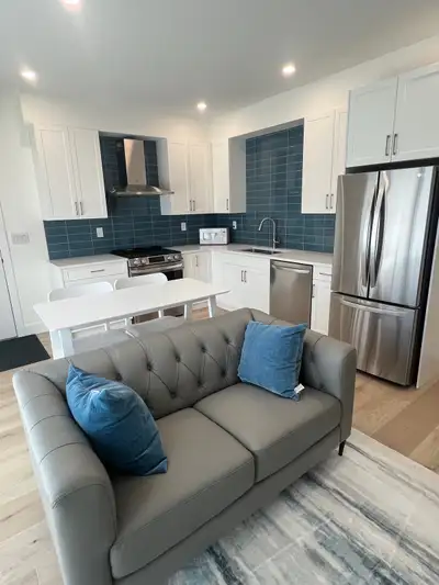 For rent is a NEW, one bedroom, one bath, FULLY FURNISHED, self contained and quiet suite in the Ray...