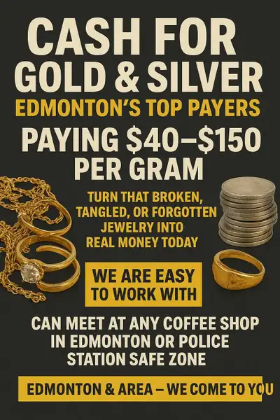 CASH FOR GOLD & SILVER – EDMONTON’S TOP PAYERS , View more