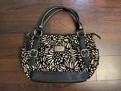Relic by Fossil floral satchel tote, black cream and taupe, View more