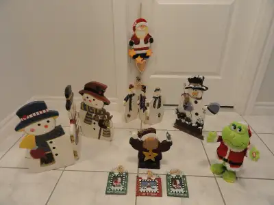 CHRISTMAS DECORATIONS - SNOWMAN & SANTA DECOR, View more