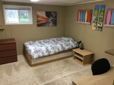 POST GRAD only, or mature McMaster students only. 1 bedroom available of 3 bedroom (co-ed) basement...