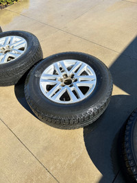 Four Michelin Latitude x-ice P255-65R18 tires & rims for sale