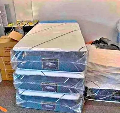 Twin size mattress and bed frame - Twin Mattress available!, View more