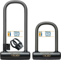 NEW Via Velo Mini U-Lock Short + Mini U-Lock Longer GOLD RATING