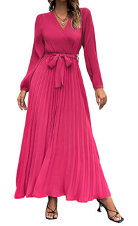 Maxi Long Dress! Pink Rose-Size L