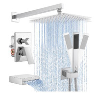 KES Shower System Chrome Waterfall Spout XB6305-CH