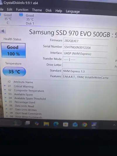 Great conditon, selling for $100 firm. 500GB