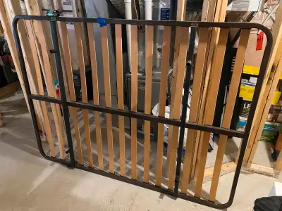 Queen size bed frame. (Wood and Metal), View more