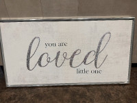 Hanging Wall Art - ‘You are loved little one’